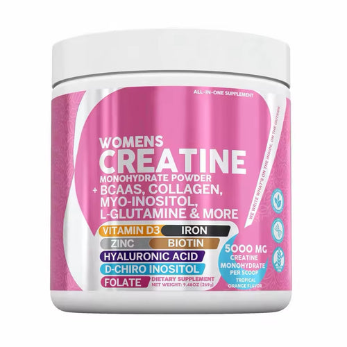 Daily Strength Creatine for Women tub, Tropical Orange, 30 servings
